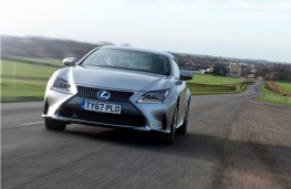 Lexus RC 300h, 2017, front, action