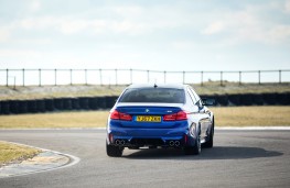 BMW M5, 2018, rear, track