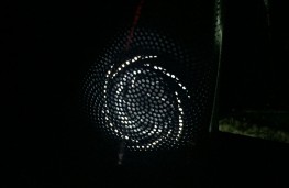 BMW M5, 2018, speaker at night