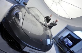 McLaren MP4 with David Tibbets, sales director (left) and Mike Buffey, franchise director at McLaren Birmingham dealership 