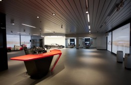 Inside McLaren Birmingham dealership