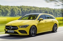 Mercedes-AMG CLA 35 4MATIC Shooting Brake front threequarters action