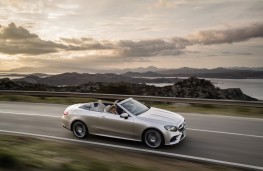 Mercedes E-Class Cabriolet, 2017, side, action