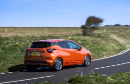 Nissan Micra, 2017, side, action