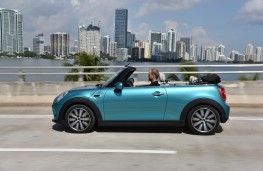 MINI Convertible 2015, side, action