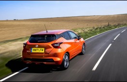 Nissan Micra, rear action