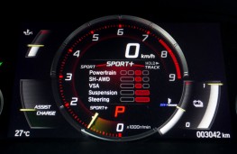 Honda NSX, 2016, power display dial