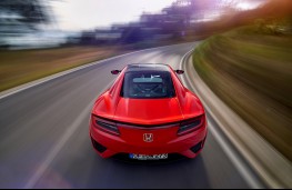 Honda NSX, 2016, rear, action