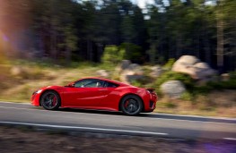Honda NSX, 2016, side, action