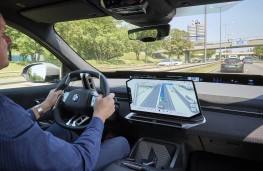 BMW Maps system, 2026, with driver 