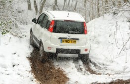 Fiat Panda 4x4, snow, rear