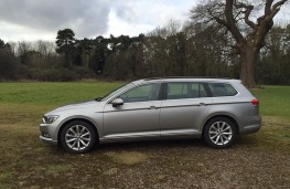 VW Passat estate, side