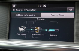 Kia Optima PHEV, power flow display