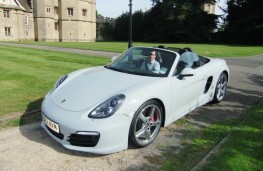 Porsche Boxster S, hood down, Grigiocampovolo paint job