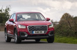 Audi Q2 Sport, 2016, front, cornering
