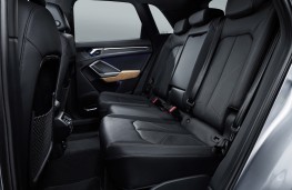 Audi Q3, 2018, rear seats
