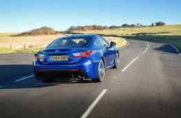 Lexus RC F, rear, action
