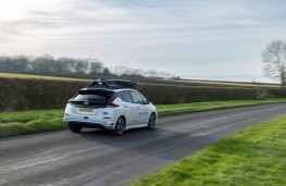 Nissan autonomous vehicle, 2025, rear