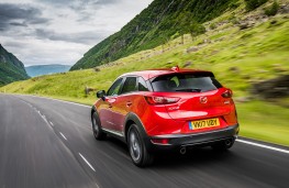 Mazda CX-3, 2017, rear, action