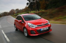 Kia Rio, front, action