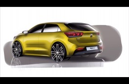 Kia Rio, 2016, rear