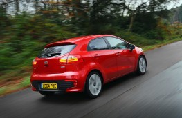 Kia Rio, rear, action