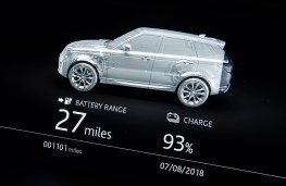 Range Rover Sport P400e, 2018, EV range display