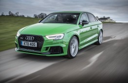 Audi RS3, 2018, front, action