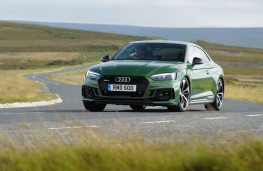 Audi RS5, 2018, front, action