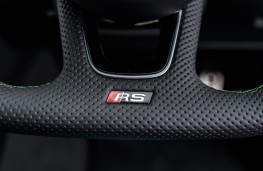 Audi RS5, 2018, steering wheel logo
