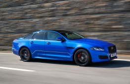 Jaguar XJR575, 2017, side, action