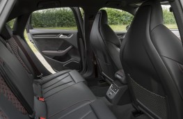 Audi RS 3 saloon, 2017, rear seats