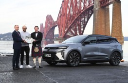 Andrew Currie, Franchise Manager Renault, Arnold Clark, Aidan Chesters, Scenic Product Manager, Renault UK, and Alisdair Suttie,
