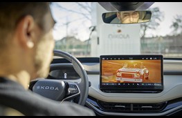 Skoda infotainment system, 2026, display screen