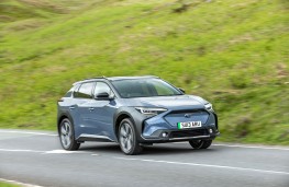 Subaru Solterra Touring, 2025, front, action