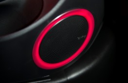 Kia Soul, speakers, red