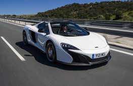 McLaren 650S Spider, front, action