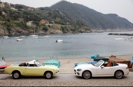 Fiat 124, 1966, with Fiat 124 Spider, 2016
