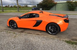 McLaren 650S Spider, side, roof up