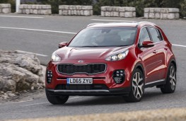 Kia Sportage GT-Line, 2016, front, action