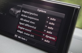 Audi SQ7, vehicle settings display