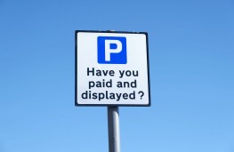 Pay and display sign
