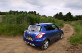 Suzuki Swift 4x4, off-road, rear, action