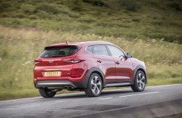 Hyundai Tucson 2015, rear, action
