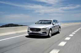 Volvo V90, 2016, front, action