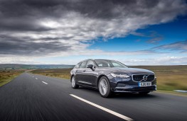 Volvo V90, 2016, front, action
