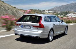 Volvo V90, 2016, rear, action