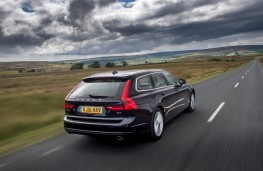 Volvo V90, 2016, rear, action