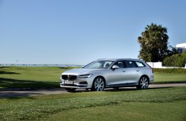 Volvo V90, 2016, side, static
