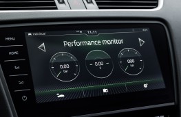 Skoda Octavia vRS 245 Estate, 2018, display screen